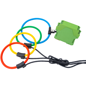 Bobina Rogowski flexible tipo split con integrador 1A montado en riel 