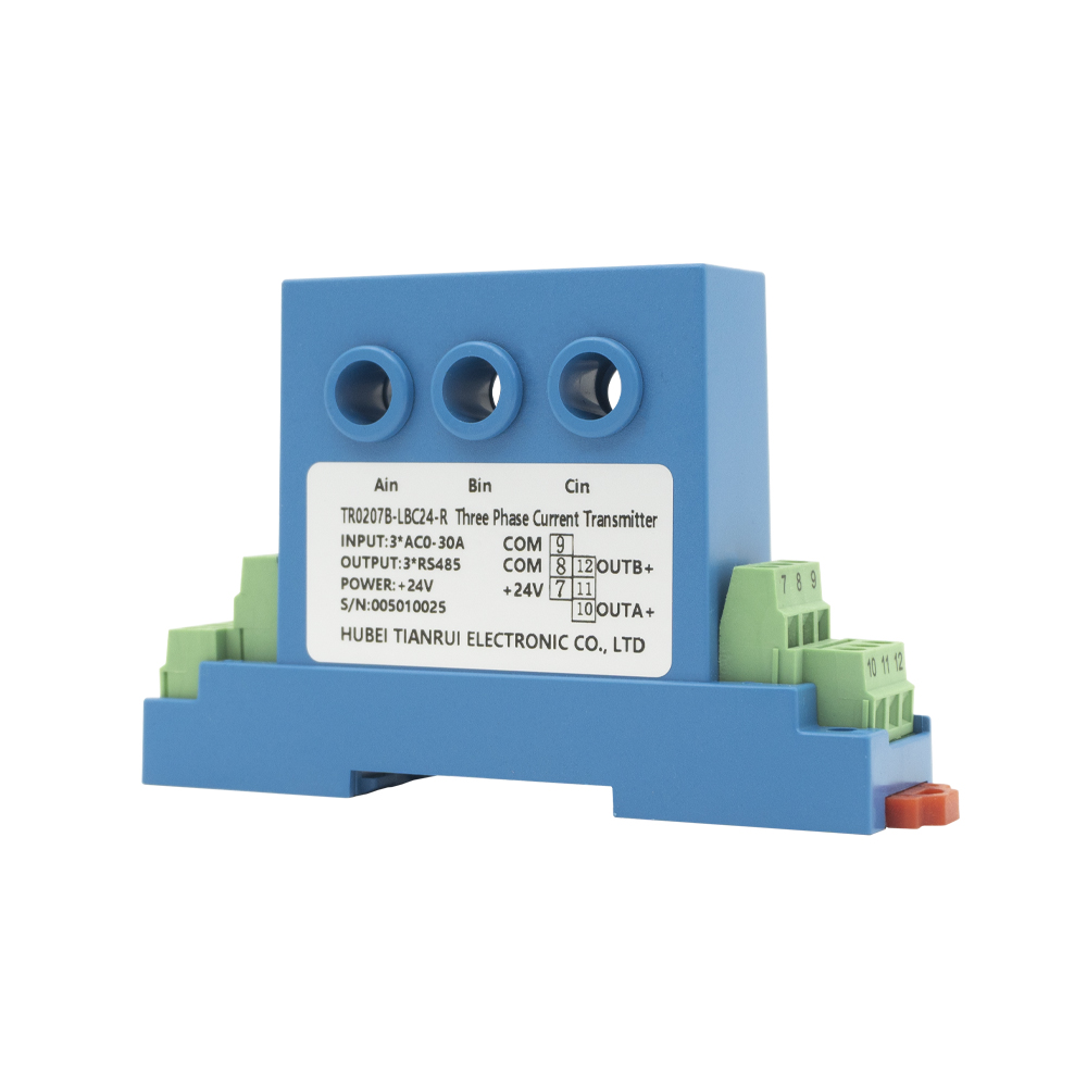 Transductor de corriente CA Entrada trifásica Salida CA 0-30A Sensor de corriente RS485 para centros de control de motores