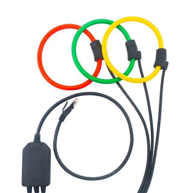 Bobina de Rogowski flexible trifásico de núcleo dividido