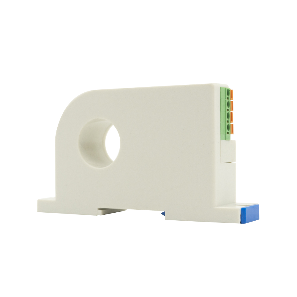 Transductor de corriente CA Fabricante Entrada CA 0~500A Salida 0-10V Transmisor de corriente personalizado TR0223-LBC24 