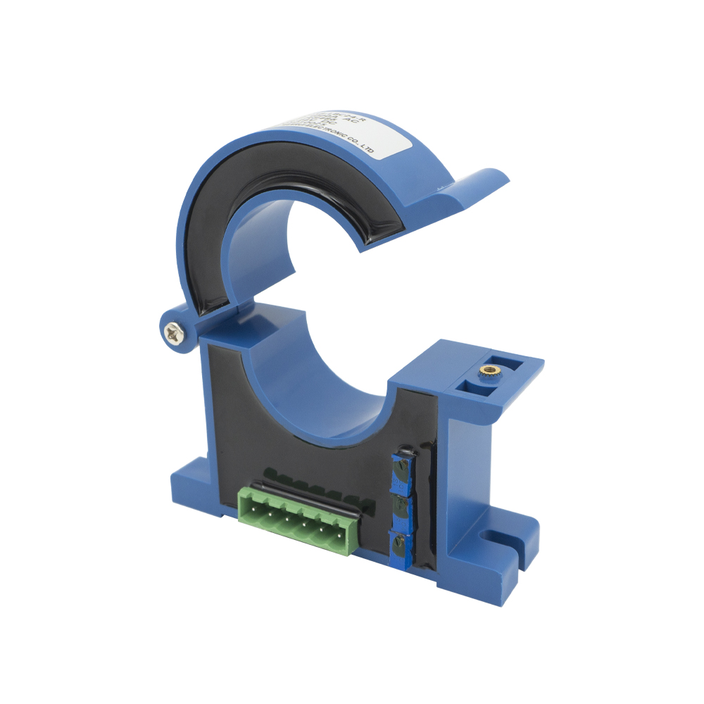 Transductor de corriente CA de núcleo dividido TR0258-LBC24-R Entrada del transmisor de corriente CA 0 ~ 1000A Salida RS485 Apertura Sensor de corriente de 38 mm 